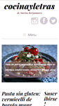 Mobile Screenshot of cocinayletras.com