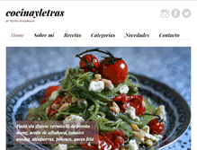 Tablet Screenshot of cocinayletras.com